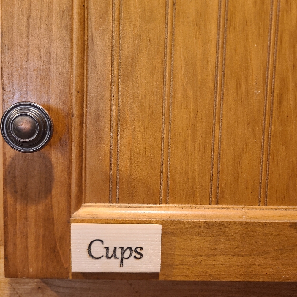 Wooden Kitchen Labels Set - Picture 4 of 5